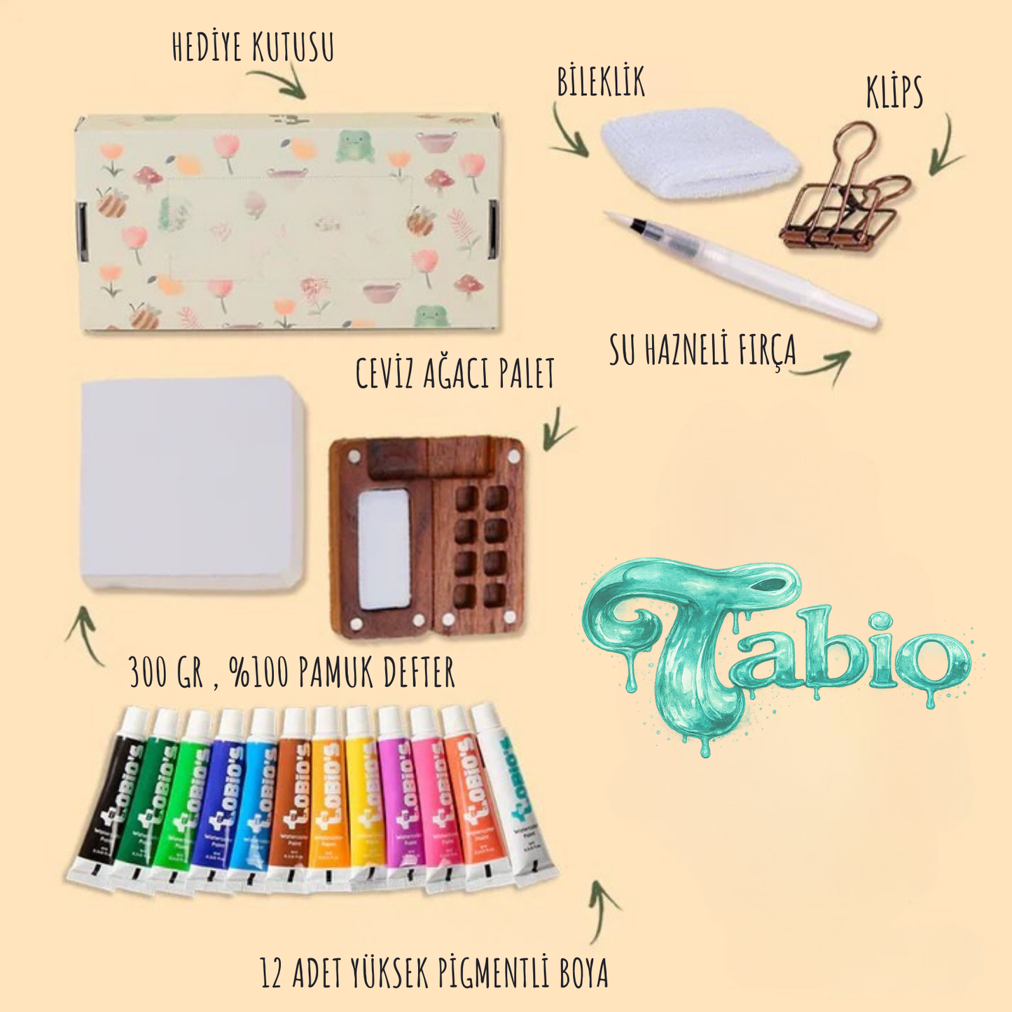 Tabio™ Suluboya Seti